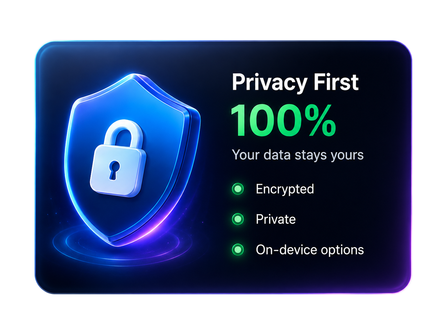 Privacy First 100%