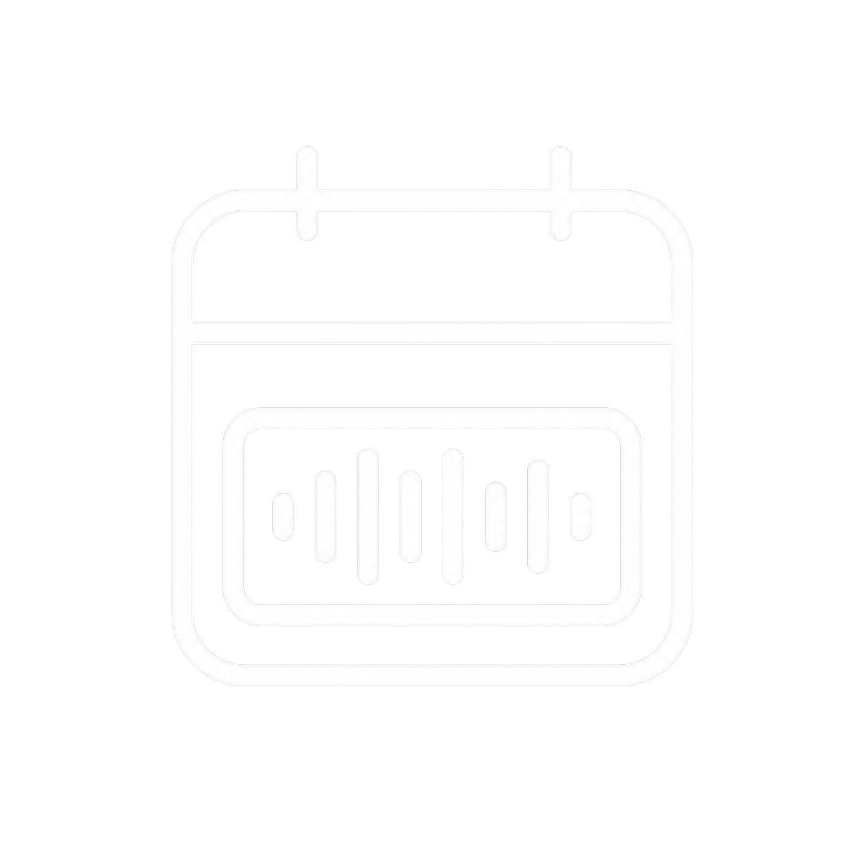 Calendar Waveform Icon